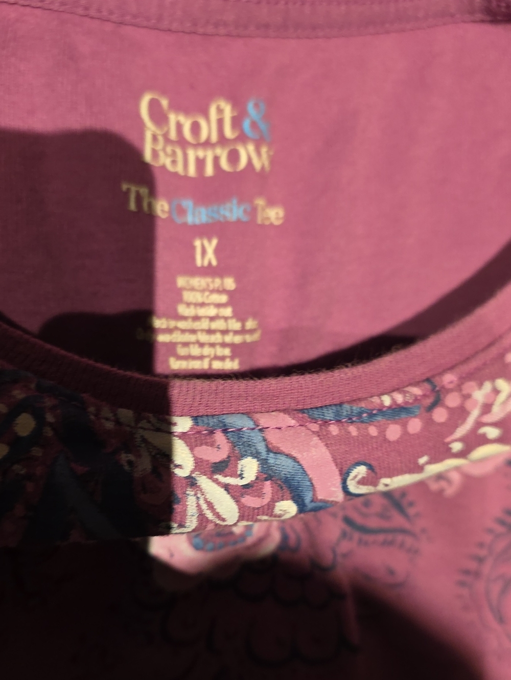 Purple Short Sleeve Top Trio - Patterned & Embroidered Styles - Picture 3 of 7